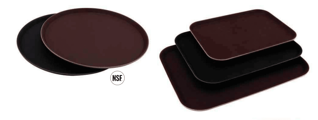 PLASTIC SERVING TRAYS