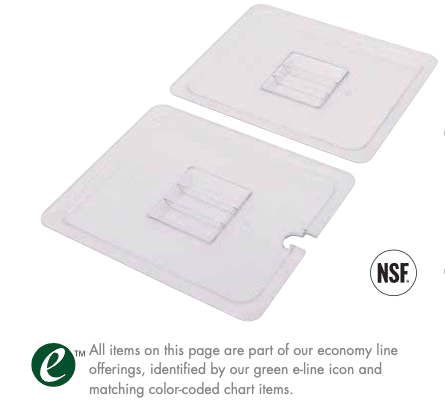 POLYCARBONATE FOOD PAN COVERS