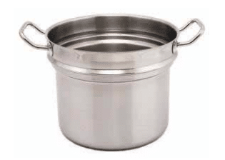 STAINLESS STEEL DOUBLE BOILER INSET